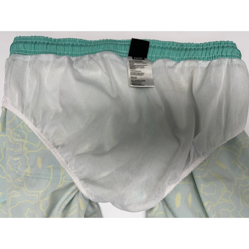 Neff Smiley Face Swim Trunks Shorts Elastic Drawstring Large Read Description - Picture 10 of 11